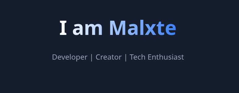 Malxte.de Persönliche Rust Website